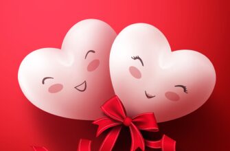 Красивая валентинка в форме сердца с днем влюбленных для любимой девушки на 14 февраля.