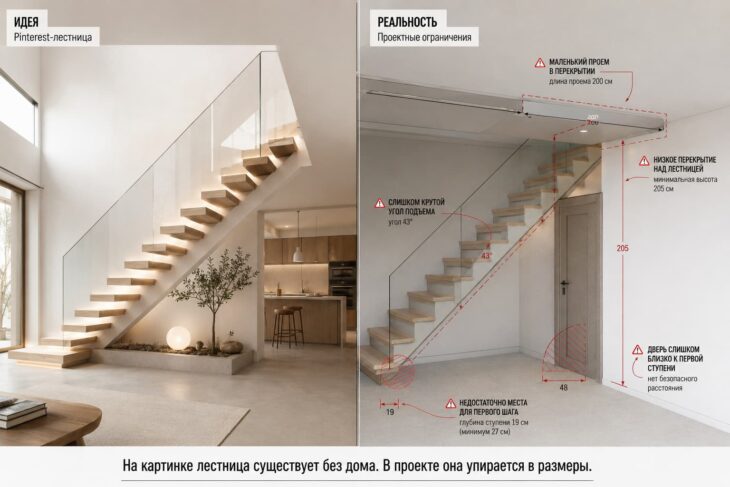 Pinterest vs проект лестница без иллюзий