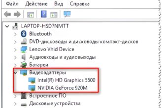 Обновление драйвера видео через Диспетчер устройств Windows