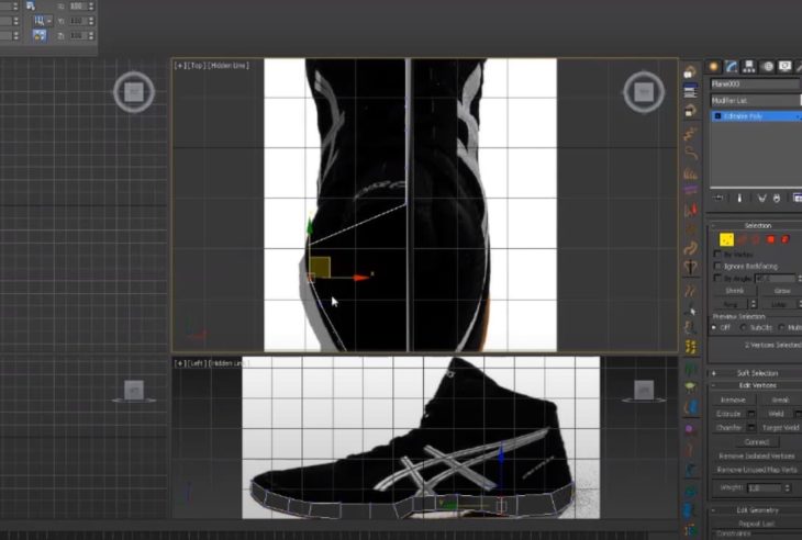 Создание базовой формы кроссовка в 3Д