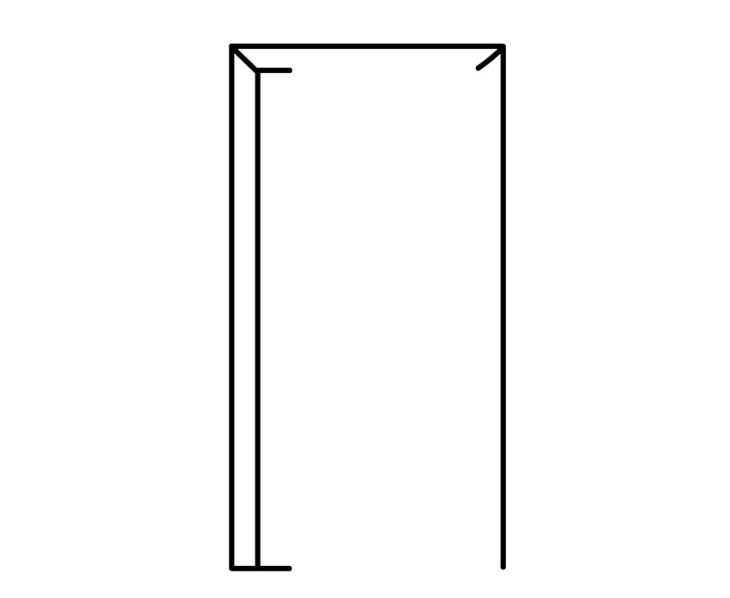 Как нарисовать дверь Шаг 2