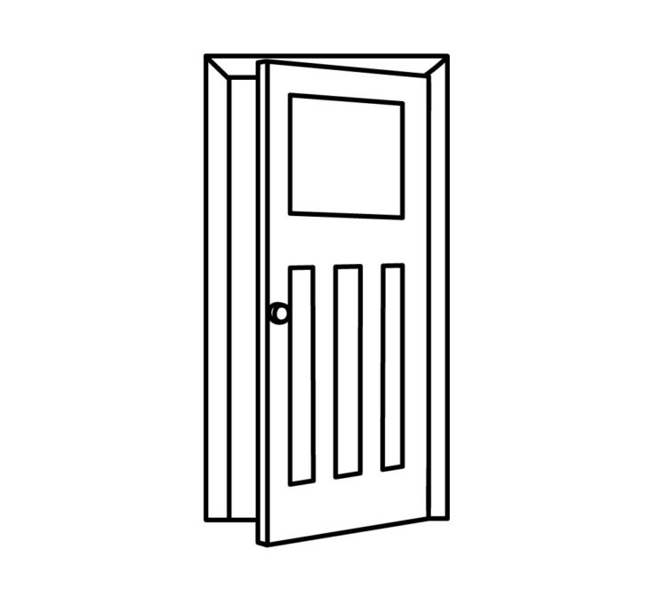 Как нарисовать дверь Шаг 5