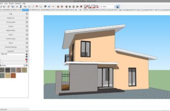 3D модель дома в программе для архитектурного проектирования