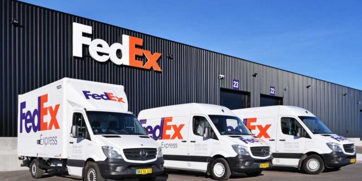 FedEx Vans Warehouse Facade