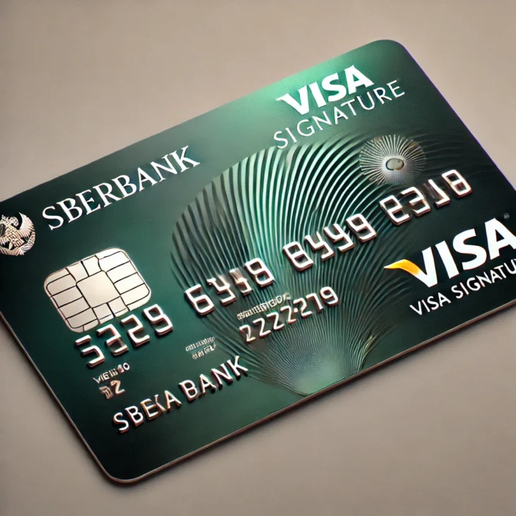 Sberbank Visa Card Design