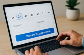 Переключатель комнатности в UX агентств недвижимости