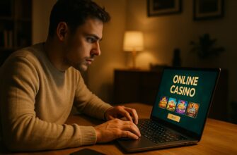 Графический дизайнер играет в онлайн казино