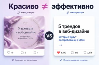 Красиво не означает эффективно