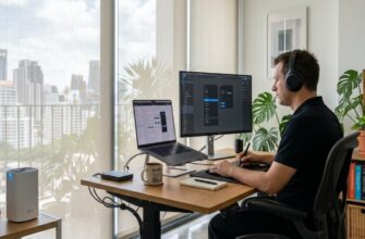 Дизайнер работает в Таиланде