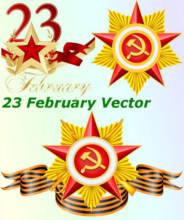 23 february vector