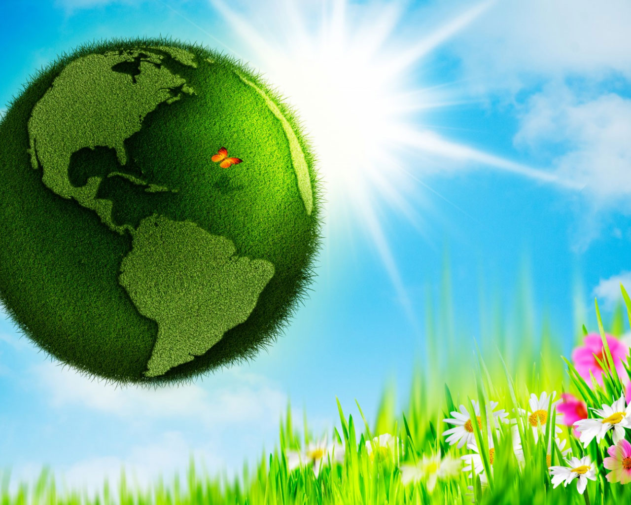 Изображение экологических инициатив в День Земли