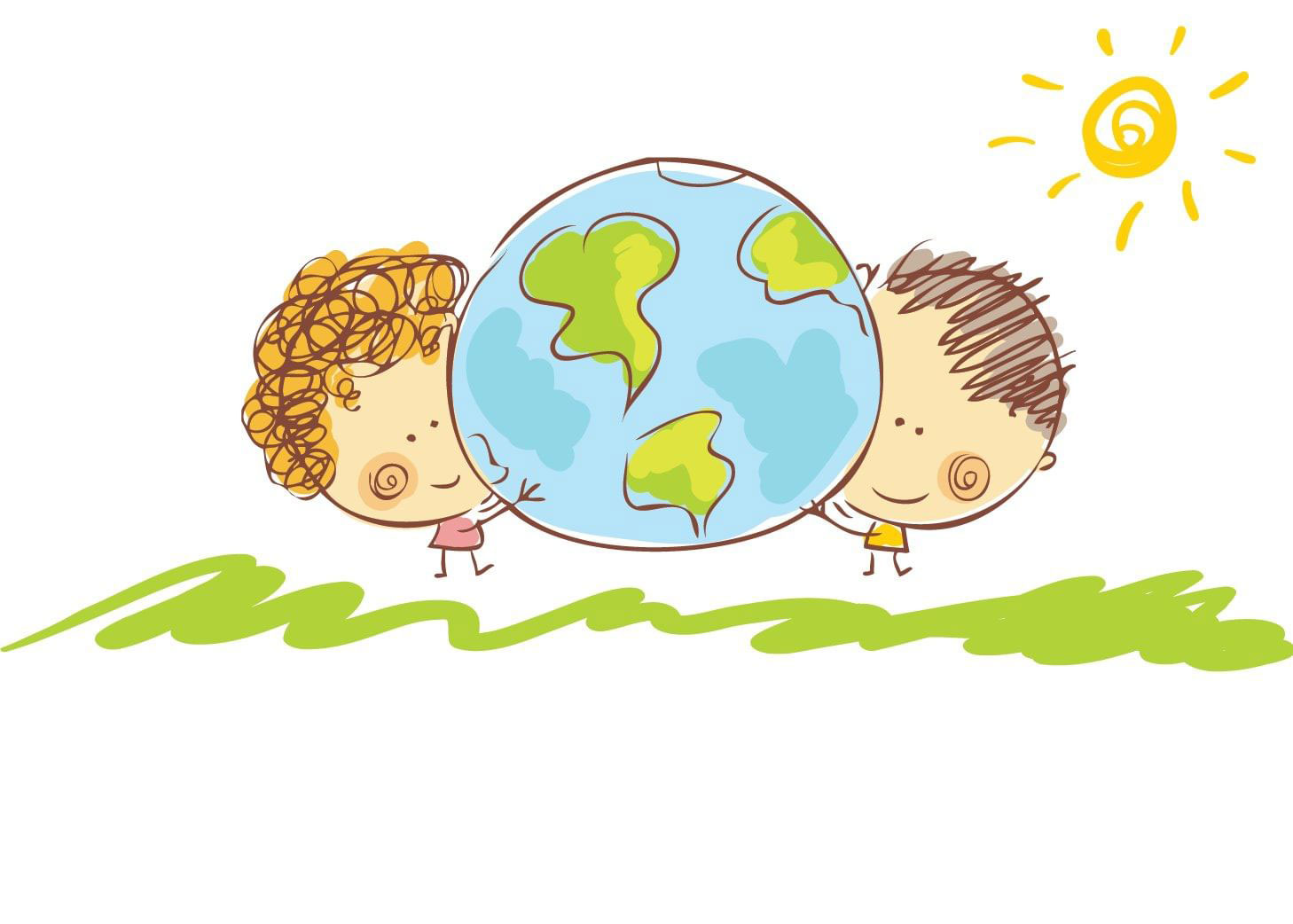 Картинка с экологической защитой планеты в День Земли