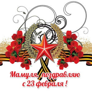 Мамуля, поздравляю с 23 февраля!