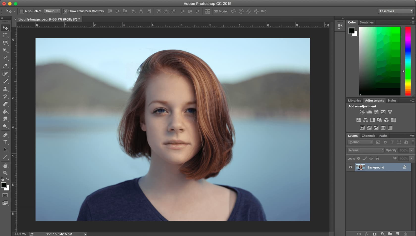 Пластика в Фотошопе - инструмент Liquify Tool в Photoshop