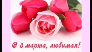Розы для любимой на 8 марта
