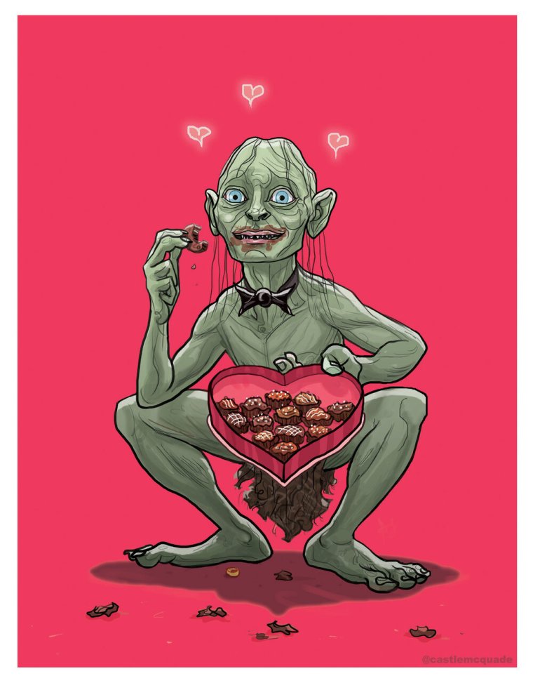 Веселая открытка на День Святого Валентина